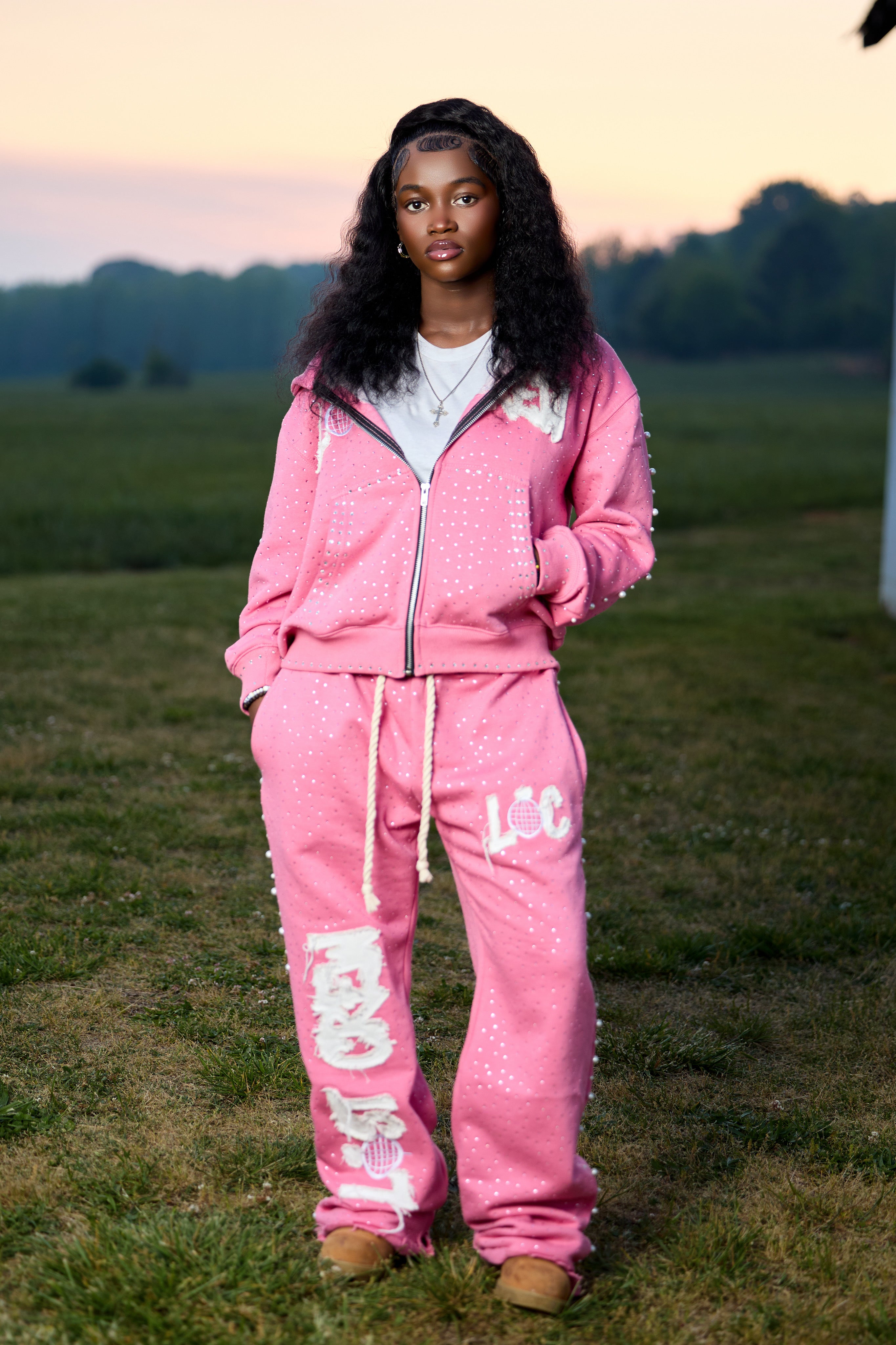LOST CREW- PINK SET